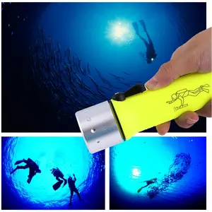 Custom Underwater Diving Deep Water Flashlight IP68 Custom LED Diving Equipment Torch Scuba Diving Flashlight