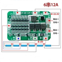 ¡Grandes Ofertas con Precio Mayorista! Placa de Protección BMS PCB 6S 12A 24V para Módulo de Celdas de Batería de Litio Li-ion 18650 - ¡Nueva Llegada!