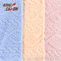 Nouveauté Kingcason, 100% polyester, velours épais et chaud, jacquard double face, pour couverture, pyjama, vêtement, textile de maison