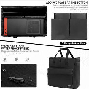 Muestra gratuita: Maletín de transporte para PC de torre de doble capa, bolsa de almacenamiento de viaje para ordenador de sobremesa, maleta grande para ordenador. - Product Image 4