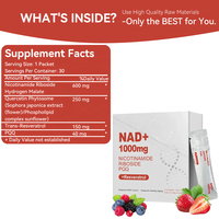 ACORN Antioxydant NAD + Boisson Orale Liquide avec PQQ Heart Support Con Resveratrol NAD Suppléments 1000mg