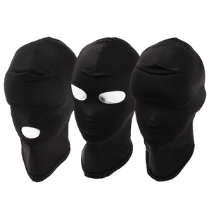 Masque de cosplay SM en <span class=keywords><strong>latex</strong></span> élastique respirant, cagoule ouverte pour la bouche et les yeux, accessoire de tête d'esclave pour fête d'Halloween - Product Image 2