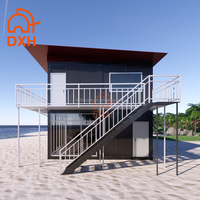 Casa Contenedor Modular Económica, Cabaña Prefabricada de Acero, Fácil Reubicación, Campamento Temporal para Base de Proyectos