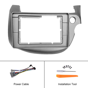 Podofo 10.1 pouces Double Din Cadre de tableau de bord pour autoradio Kit de cadre en plastique ABS pour Honda Fit 2008 Autoradio - Product Image 6