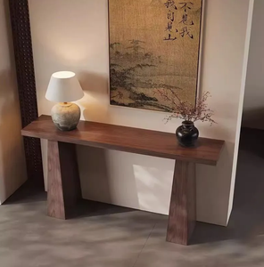 Mesa <span class=keywords><strong>Consola</strong></span> de Entrada Moderna de Madera Maciza, Mueble de Almacenamiento para Sala de Estar, <span class=keywords><strong>Convertible</strong></span> en Mueble de Pared para Entrada o Pasillo - Product Image 1