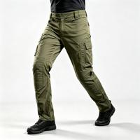 Pantalon de travail tactique pour homme, résistant aux déchirures, en coton mélangé, multi-poches, robuste, pour l'extérieur, résistant à l'eau, idéal pour l'été