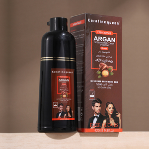 Shampoo colorant capillaire à l'huile d'argan pour <span class=keywords><strong>cheveux</strong></span> noirs et bruns, couvre les <span class=keywords><strong>cheveux</strong></span> <span class=keywords><strong>gris</strong></span> et blancs, sans tache sur la peau, pour hommes et femmes - Product Image 4
