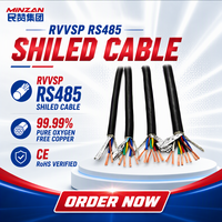 Câble RS485 RVVSP 2 4 6 8 10 conducteurs 2,5 mm, paire torsadée blindée, câble électrique flexible multiconducteurs en cuivre PVC, câble RS485 blindé