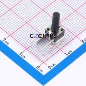 GT-TC102B-H135-L1 Tactile Switch Through hole,6.1x6.1mm Switch Single Pole Single Throw Round Button 2.5N Right Angle Insert - Product Image 1