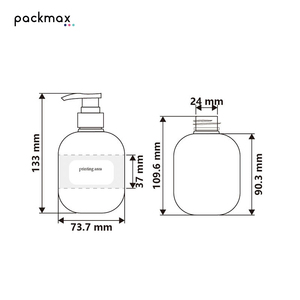 Bouteille pompe en PEHD de 300 ml en matière pelucheuse pour crème pour les mains et lotion corporelle - Contenant personnalisé en forme de bouteille souple pour gel douche enfant - Vente en gros - Product Image 3
