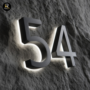 Chất lượng cao chiếu sáng thư kênh hộp với cửa sau Nhà Số tấm thiết kế ra cửa nhà hàng dẫn ánh sáng thư - Product Image 1