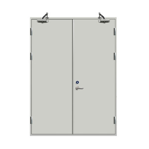 Pintu baja logam kedap udara tahan api <span class=keywords><strong>3</strong></span> jam, untuk rumah sakit pasien mundur, permukaan selesai dua sisi atau Tunggal - Product Image 4