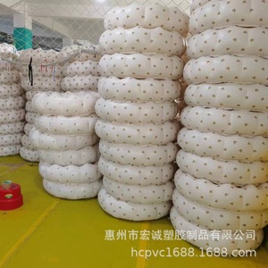<b>Inflatable</b> Petal Bathtub Olive Blossom Bear Head Pattern <b>For</b> Children Thickened PVC Material Hiking Camping Use - Product Image 4