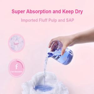 Celana Menstruasi Sekali Pakai Grosir OEM untuk Wanita, Ultra Lembut, Bernapas, Anti Bocor, untuk Penggunaan Malam Hari dengan Aliran Deras - Product Image 6