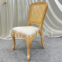 Le plus récent Restaurant salle à manger chaise en résine de rotin élégant rétro chaise d'événement chaise de mariage en bois