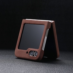 Funda de Teléfono Móvil de Cuero PU Mate para <span class=keywords><strong>Samsung</strong></span> <span class=keywords><strong>Z</strong></span> <span class=keywords><strong>Flip</strong></span> 7 6 5 4 3 con Carga Inalámbrica Magnética y Cubierta Rígida Antigolpes - Product Image 5