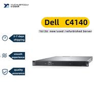 Serveur rack Dell PowerEdge C4140 1U d'occasion |   Double processeur Xeon, 24 emplacements DDR4, prêt pour 4 GPU, 2 baies NVMe, IDRAC9