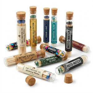 Ensemble de souvenirs de <span class=keywords><strong>mariage</strong></span> avec logo personnalisé, flacons en verre avec bouchon et boîte en papier décorative pour bonbons - Product Image 4