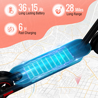 Scooter électrique pliable de haute qualité, mobilité électrique rapide 25 km/h, modèle 250W, scooter électrique directement de l'usine