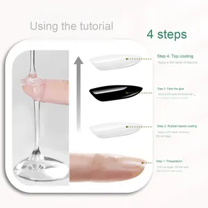 Nouveau Gel de Base Transparent Haute Qualité 15ml pour Ongles, Top Coat Caoutchouc Brillant, Agent de Polissage, Produits UV pour Ongles Effet Pierre - Product Image 4