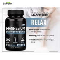 Compléments de magnésium personnalisés 4X Complex : Glycinate de magnésium, Malate – Sommeil, Énergie et Bien-être