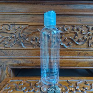 In stock: 150ml, <b>200ml</b>, 500ml transparent plastic <b>bottles</b> with caps for cosmetic lotions and emulsions (petal-sized). - Product Image 1
