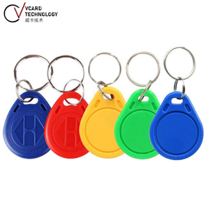 Tùy Chỉnh V-CARD Pvc IC Truy Cập M1 Thẻ Keychain 13.56Mhz Cảm Ứng NFC Thông Lạc Thang Máy Thời Gian Đậu Xe IC Truy Cập - Product Image 1