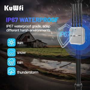 <span class=keywords><strong>Routeur</strong></span> WiFi6 extérieur <span class=keywords><strong>4G</strong></span> <span class=keywords><strong>LTE</strong></span> Cat.12 <span class=keywords><strong>KuWFi</strong></span> DDP vers les États-Unis, double bande, MESH, étanche IP67, modem <span class=keywords><strong>4G</strong></span> 2*SIM pour solution de réseau agricole - Product Image 3