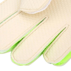 Gants de gardien de but en cuir et en caoutchouc professionnels de haute qualité avec protecteur de doigt équipement de football en plein air de vente chaude pour les matchs - Product Image 5