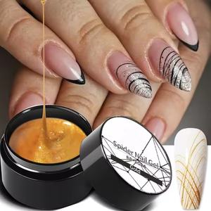 Vernis à <span class=keywords><strong>ongles</strong></span> en gel <span class=keywords><strong>pour</strong></span> <span class=keywords><strong>dessin</strong></span> d'araignée blanc noir argenté, peinture UV, gel de contour, vernis à <span class=keywords><strong>ongles</strong></span>, art des <span class=keywords><strong>ongles</strong></span>, tout <span class=keywords><strong>pour</strong></span> la manucure - Product Image 3