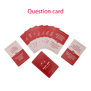 Tùy chỉnh in thẻ trò chơi màu đỏ dành cho người lớn Amour mối quan hệ nói chuyện Thẻ Câu hỏi trò chơi - Product Image 2