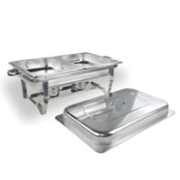 Edelstahl-Chafing-Dish Buffet-Wärmer Faltbare Multifunktionale Speiseplatte Set Buffet-Server für Partys