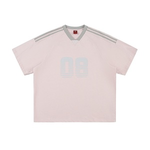 Camiseta Moderna Estilo Americano - Inspirada en la Cultura Streetwear, Corte Ajustado, Poliéster/Algodón, Transpirable, Secado Rápido, Estilo Urbano Auténtico - Product Image 1
