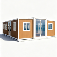 Casa Contenedor Modular Prefabricada de Acero de 20/40 Pies, Vivienda Portátil y Expandible
