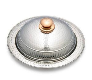 Bandeja de Servir Compacta de Acero Inoxidable con Tapa de Domo para un Fácil Manejo y Almacenamiento - Product Image 6