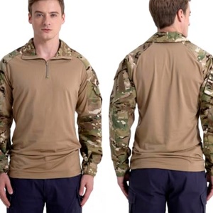 Tenue Tactique Homme : Chemise Ajustée Manches Longues Camouflage, T-shirt de Travail, Combinaison Frog - Product Image 1