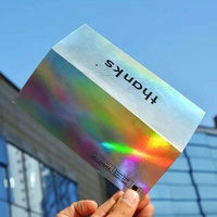 Cartes de visite personnalisées de haute qualité, cartes de vœux en papier offset, cartes de remerciement avec dorure/argentage/hologramme