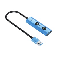 Hub USB 3.0 AI 5 en 1 pour ordinateur portable, tablette, PC, Android, MacOS, 2 ports USB 2.0, 1 port USB 2.0