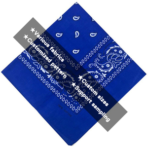 <span class=keywords><strong>Bandana</strong></span> Multi-Purpose fascia in cotone 100% per le donne, 22 pollici Paisley bandane Cowboy bandane per gli uomini - Product Image 6