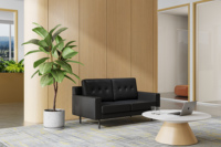 Canapé de bureau commercial haut de gamme avec structure en bois massif multicouche pour la rénovation de bureaux de PDG et l'approvisionnement en gros de mobilier d'entreprise