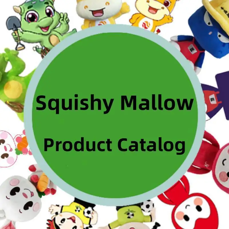 Squishy Mallow & Cute Soft Round Animal Stuffed Toys Plush Pillows