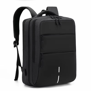 Nouveau design antivol, imperméable, géométrique, Oxford, grande capacité, logo personnalisé, unisexe, sac à dos d'affaires spécial pour ordinateur portable USB - Product Image 6