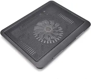 W 158 15.6 "-17" Laptop Cooler Cooling Pad - Slim Portable USB Powered 1 Fan Laptop Cooler untuk Sandaran Kaki Belakang