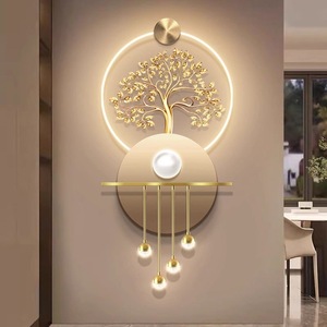 127x50cm avec veilleuse LED nouveau mur en métal salon décor à la maison luxe Art article maison décoration en gros livraison directe DDP - Product Image 1