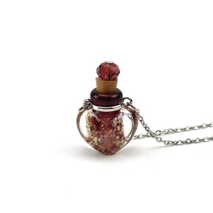 Collier en verre en forme de cœur pour huiles essentielles, diffuseur de parfum lumineux, pendentif d'aromathérapie - Product Image 6
