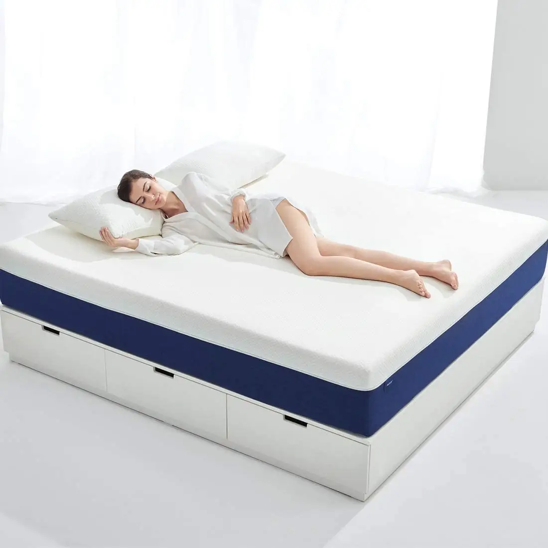 comfortable cheap best hotel foldable bed mattresses in box king queen single size latex memory foam mattress