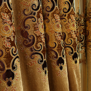 Bán Buôn Thêu Rèm Cửa Sang Trọng Với Rèm Tuyệt Ưa Thích Phòng Khách Phong Cách Châu Âu Ngoài Trời Rèm Cửa Thiết Lập Thêu - Product Image 6