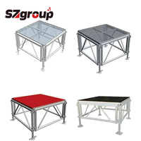 Plate-forme extérieure portative d'étape d'événement en alliage d'aluminium assemblage facile treillis à hauteur réglable affiche CE certifié 600 kg/m² de charge