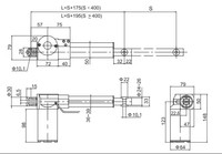 Aktuator Linear Elektrik dengan Limit Switch Terintegrasi 100-600mm 6000N 12V/24V DC IP54 Tahan Air Torsi Tinggi IE4 untuk Kipas Peralatan Rumah Tangga