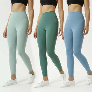 EU Size BSCI Manufacturer 25 Colors XS XL High End Elastic Blue Butter <strong>Soft</strong> <strong>Clouds</strong> Workout <strong>Leggings</strong> - Product Image 1